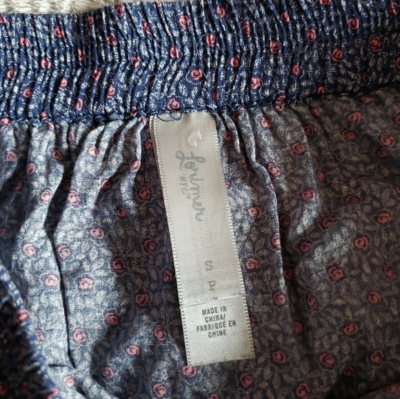 Aeropostale || blue patterned flowy mini skirt - Picture 5 of 5